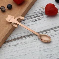 STAINLESS STEEL CAT TEASPOONS