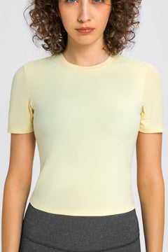 Millennia Round Neck Short Sleeve Yoga Tee