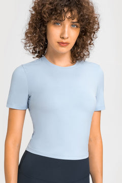 Millennia Round Neck Short Sleeve Yoga Tee