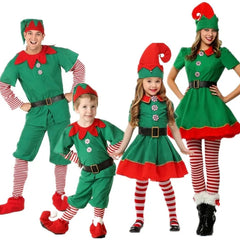 Family Christmas Little Elf Costume