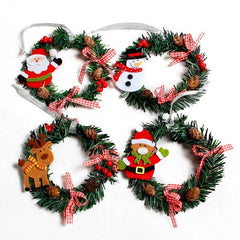 Christmas Wreath Wood Decor