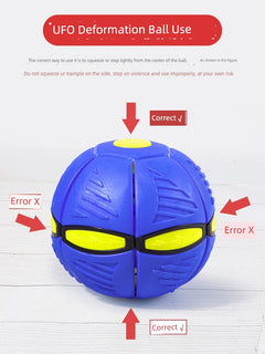 Elastic UFO Luminous Outdoor Sports Puzzle Stepping Ball