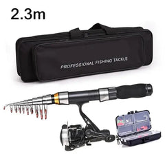 Telescopic Fishing Rod Combo