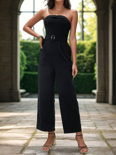 Perfee Tube Jumpsuit with Pockets