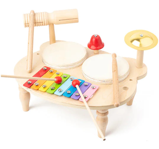 Montessori Wooden Drums Set